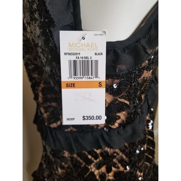 Michael Kors Ruffle-Trimmed Dress Sz Smzll - Picture 11 of 11